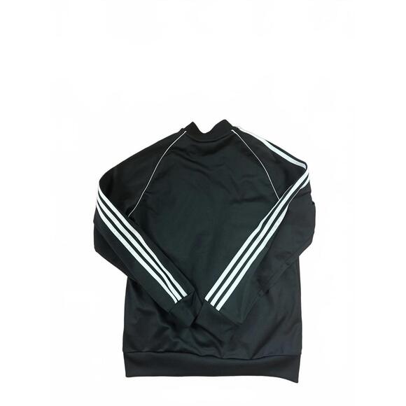 Adidas Black Track Jacket with White Stripes - Picture 2 of 6